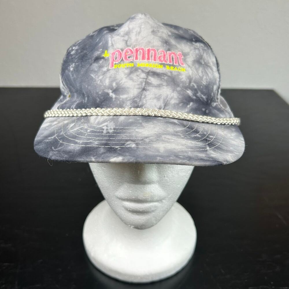 Vintage Otto- Rope Hat- The Pennant South Mission Beach- Tie dye gray preloved